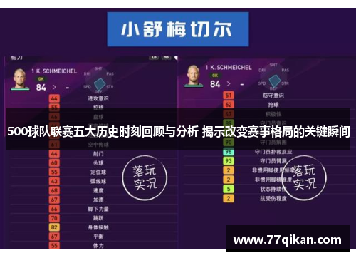500球队联赛五大历史时刻回顾与分析 揭示改变赛事格局的关键瞬间